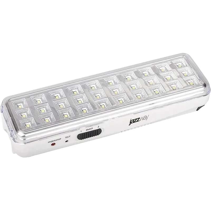 Светильник аварийный аккум Accu9-L30-wh аварийный 30SMD бел JazzWay 5024533 2082467 1480091
