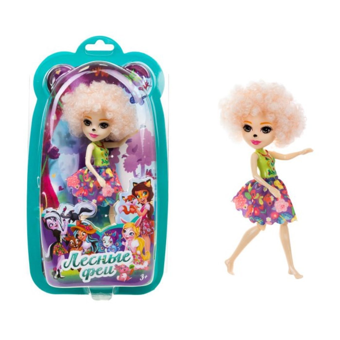 Кукла, Лесные Феи с кудрявыми светлыми волосами 16 см 1Toy Т24016