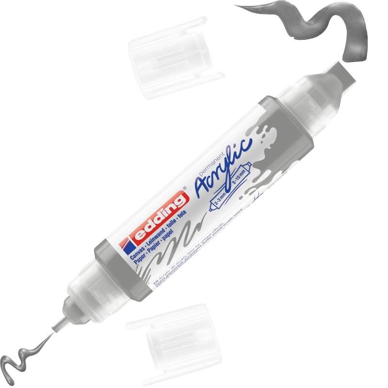 Маркер акриловый двусторонний 3D Edding 5400/923.2-3,5-10 мм.Цвет Серебрян 1327870