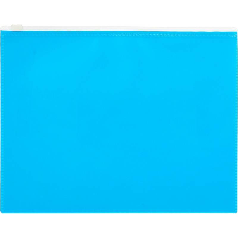 Папка-конверт на молнии Attache Color A5 голубая 0.16 мм 1044988