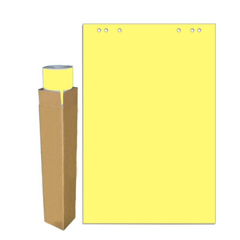 Бумага для флипчартов Attache Selection 68х98 см желтая 20 листов (80 г/кв.м) 659382