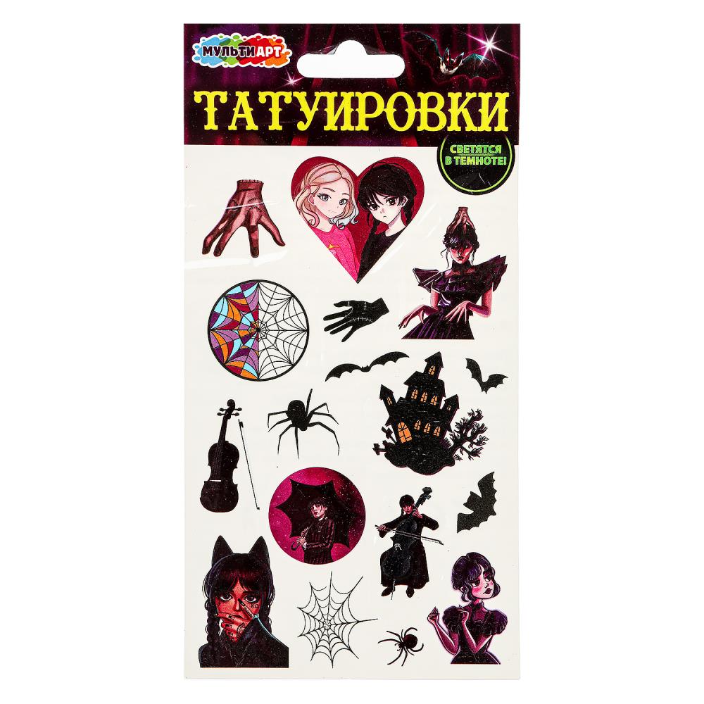 Переводная татуировка "Готическая девушка" (светятся в темноте) MultiArt TATTOO-114252