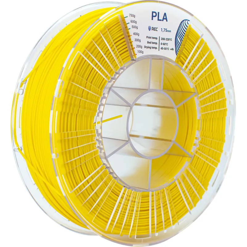 Катушка PLA пластик REC 1.75мм желтый 1984912 RR1S2115