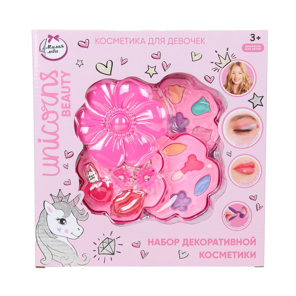 Косметика для девочек: тени, блеск для губ, заколки Милая леди 124222-UNI-ML-WOT