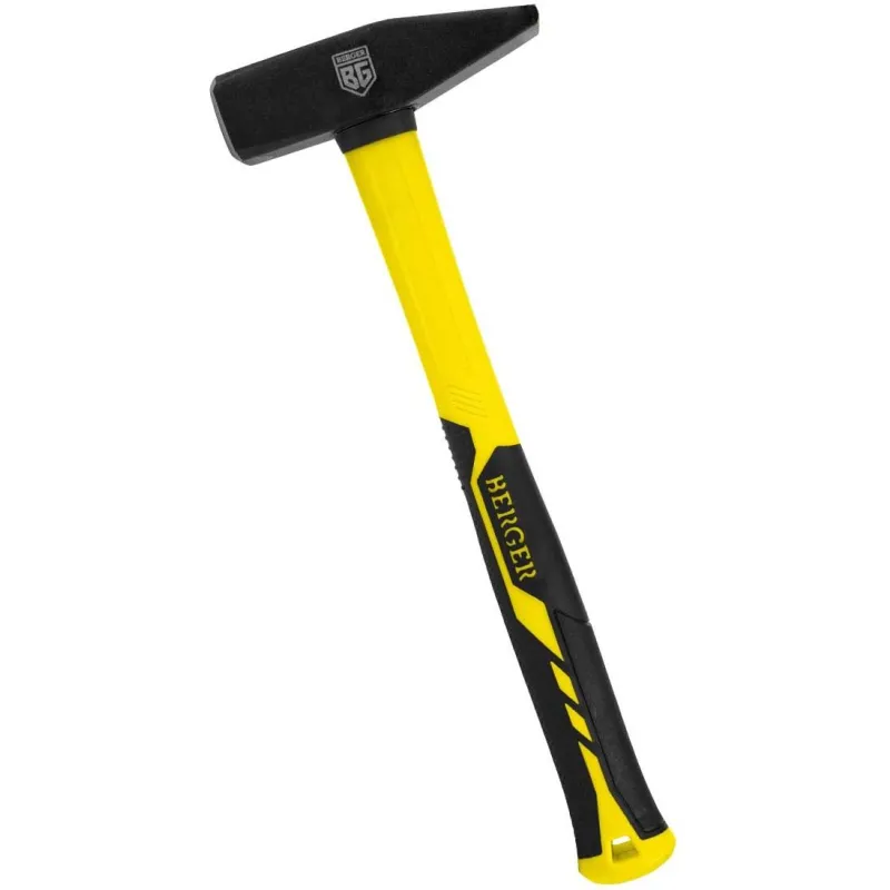 Молоток слесарный кованый, фиберглассовая рукоятка, 800 г. BERGER BG1515 1661520
