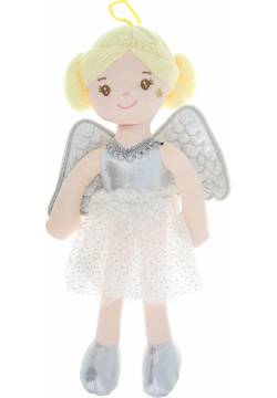 Кукла мягконабивная "Ангел" в белом платье, 30 см Abtoys M6052