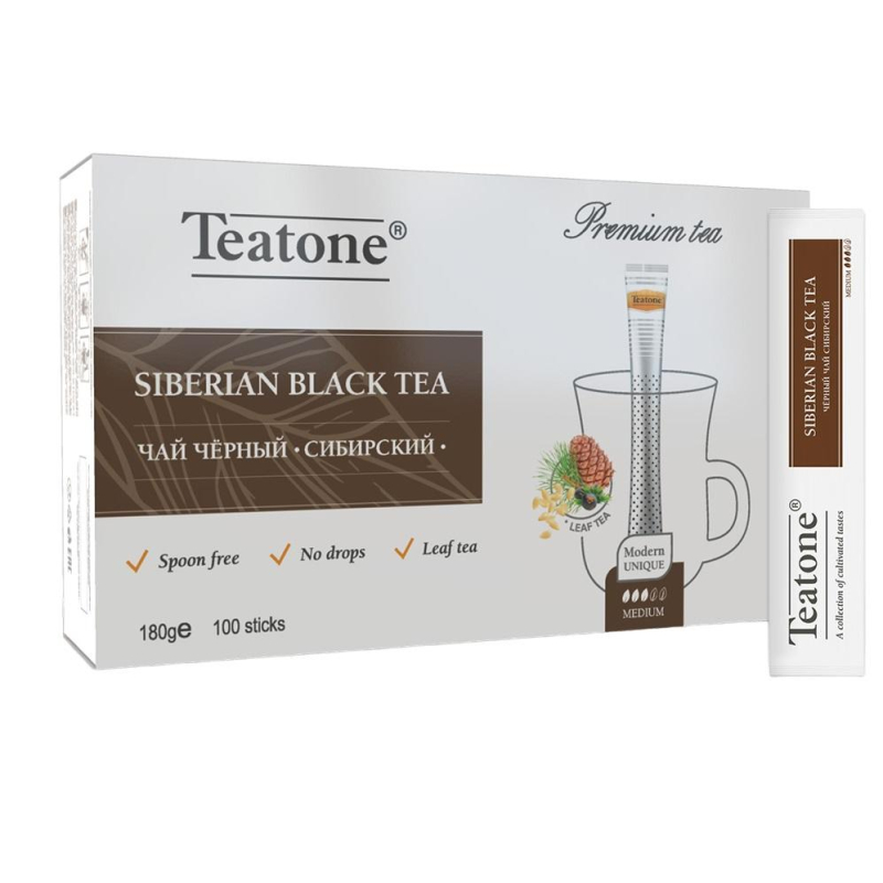 Чай черный в стиках с ароматом кедра и можжевельника Teatone, 1,8грx100шт 1795574 1376