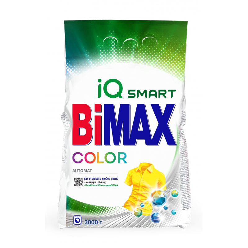 Порошок стиральный BiMax Color 3кг автомат 1462075 1023-1ТПХ