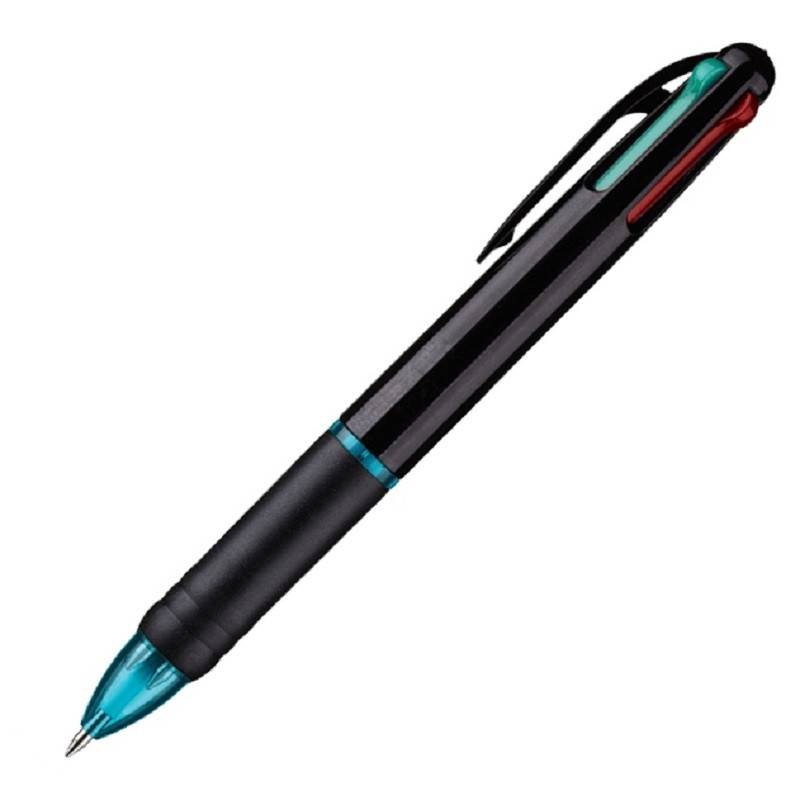 Ручка шариковая одноразовая автоматическая Attache Luminate 4 цвета (толщина линии 0.5 мм) 389767