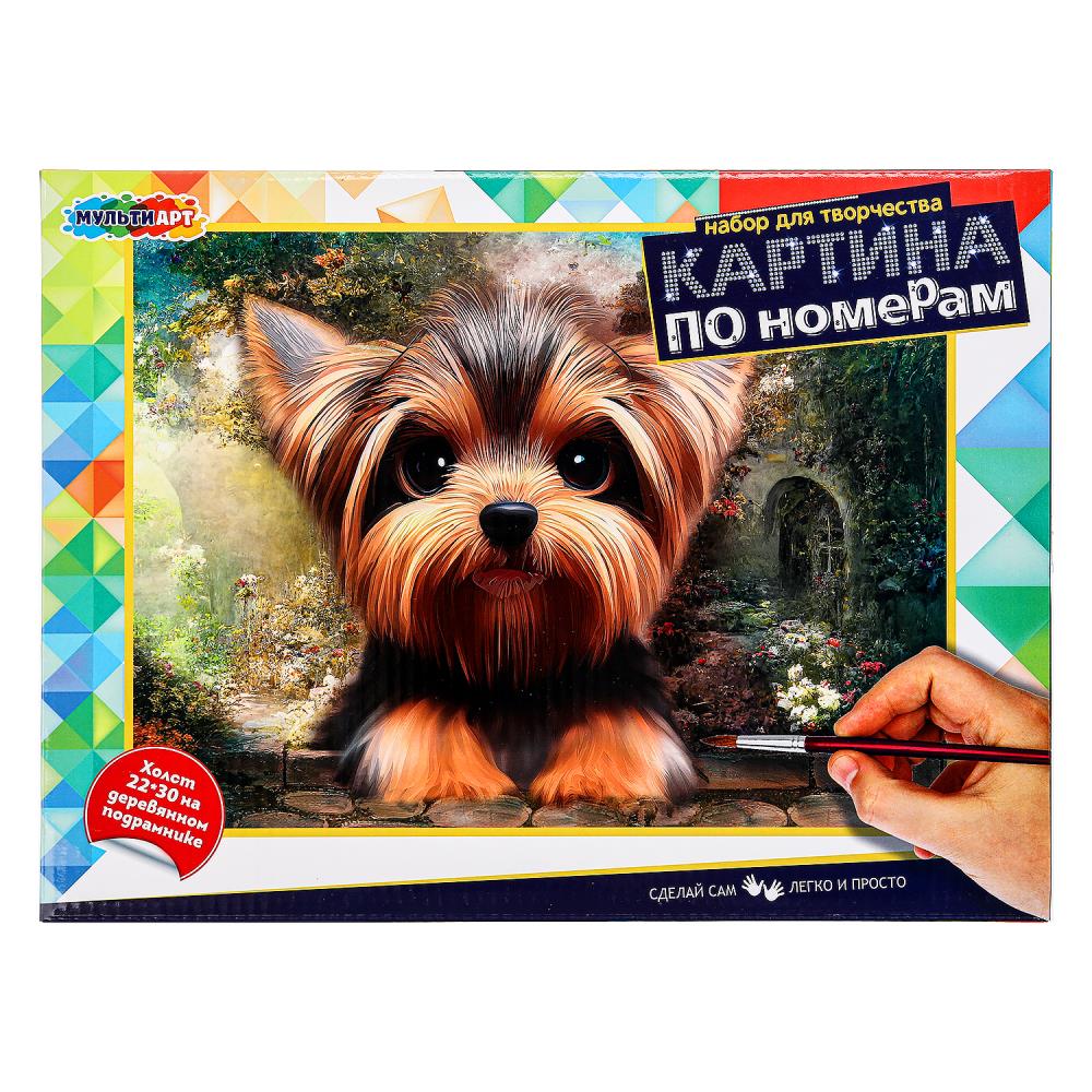 Холст по номерам на подрамнике 22х30 см. йорк MultiArt CANV22X30-YORK