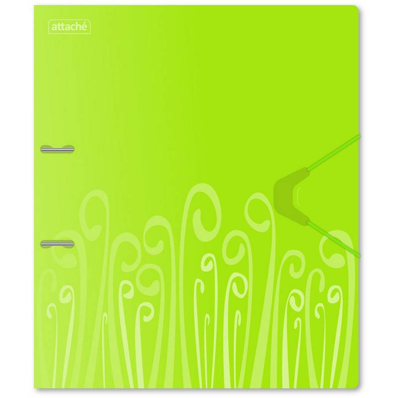 Папка на 2-х кольцах Attache Fantasy 35 мм салатовая до 300 л (пластик 0.6 мм) 314650