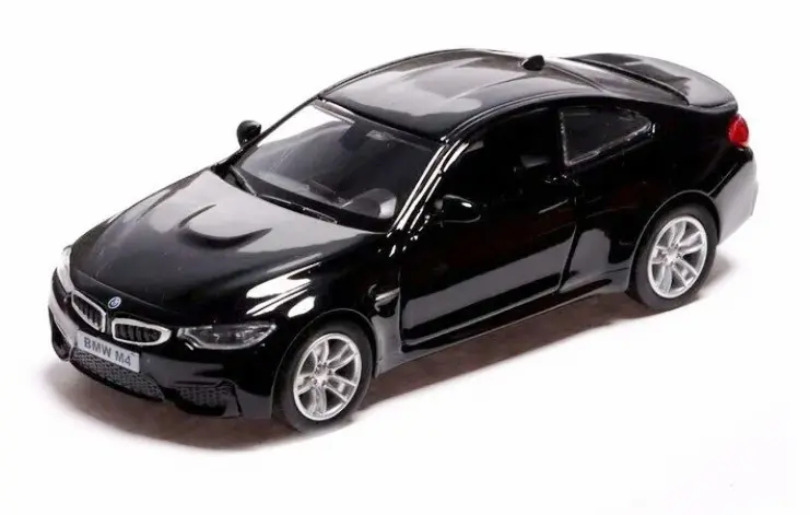 Машина металлическая RMZ City 1:32 BMW M4 CSL 2023 черный матовый 554069M