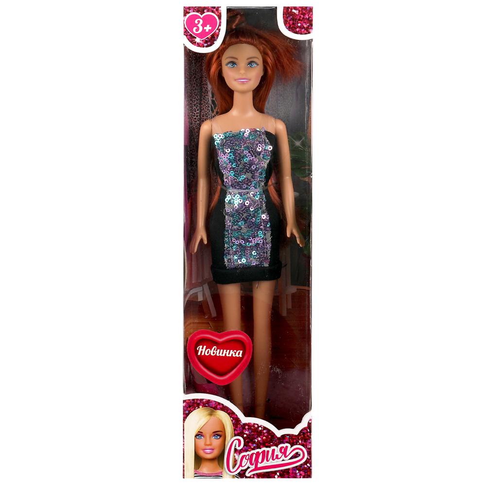 Кукла 29 см София, бесшарнирная, платье с пайетками Карапуз 66001BOX-C5-S-BB
