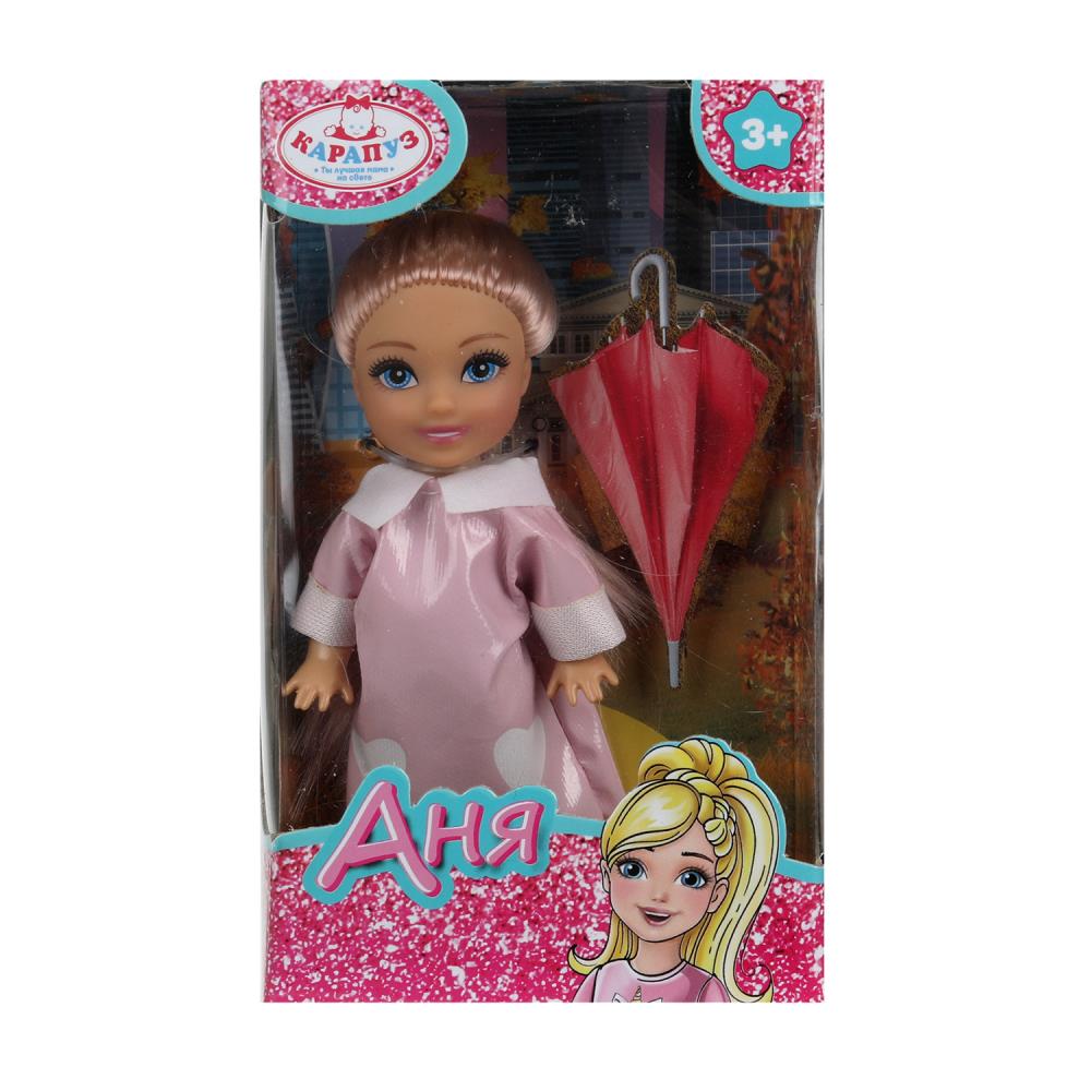 Кукла Анечка, 12 см. (набор игровой) Карапуз ANNA-F1-BB (24) (120)