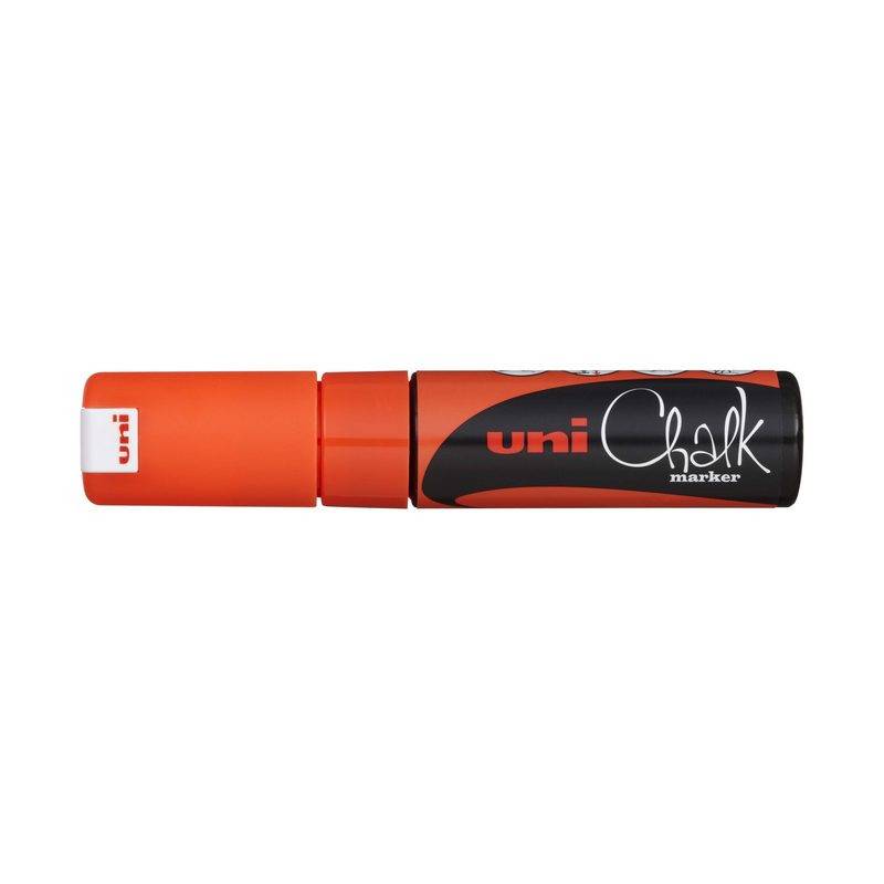 Маркер меловой Uni Chalk оранжевый (толщина линии 8 мм) 719210