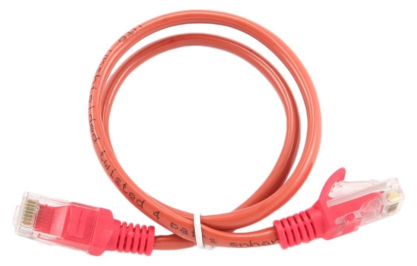 Патч-корд UTP Cablexpert PP12-0.5M/R кат.5e, 0.5м, красный 1124718