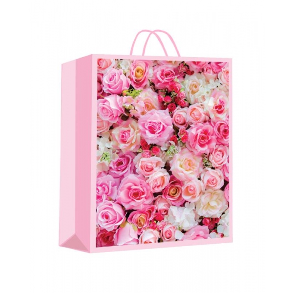 Пакет цветы, подарочный матовый, размер Xl, 33х45х15 см. Чудо праздник PXL-122763-FW5