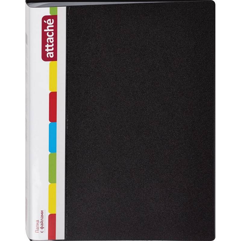 Папка файловая ATTACHE KT-40/07 черная Россия 50847