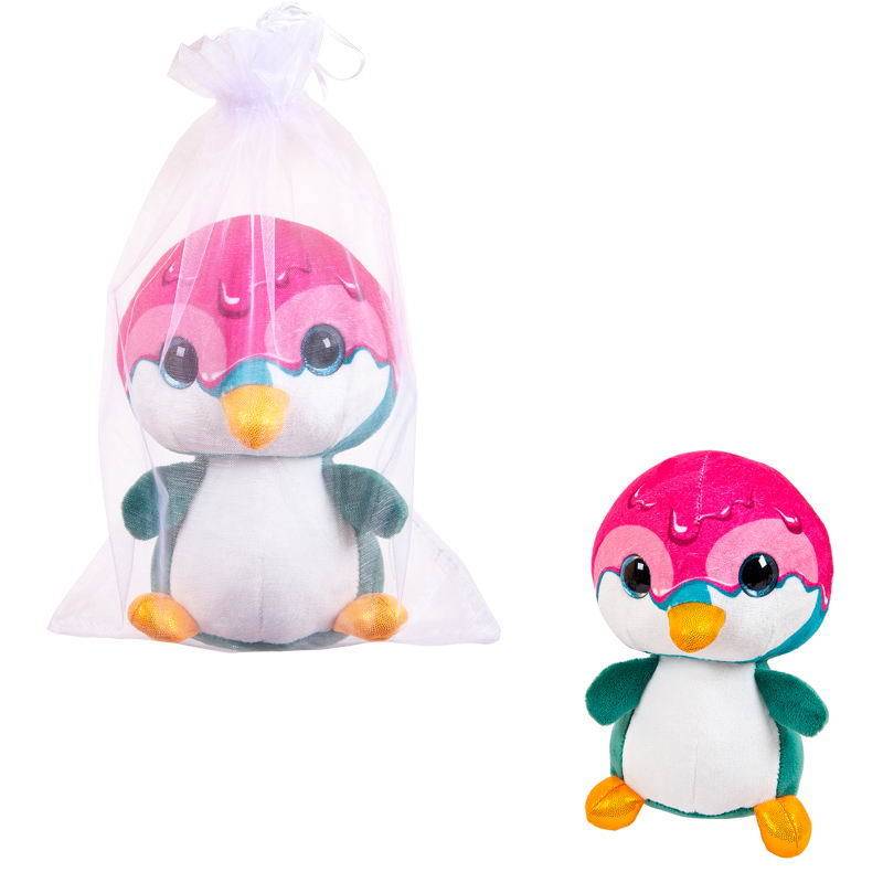 Игрушка мягкая серия "Сладкая глазурь" Пингвин 16 см, в подарочном мешочке. ABtoys (АБтойс) M2121