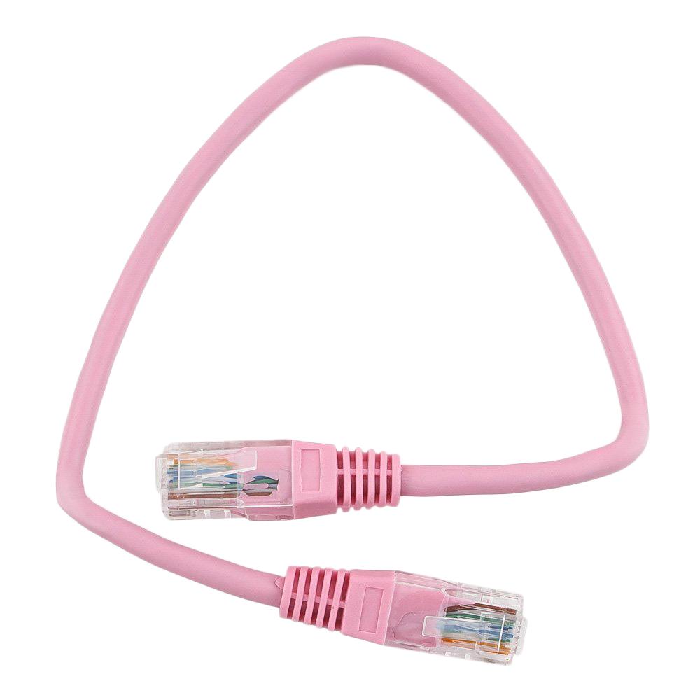 Патч-корд UTP Cablexpert PP12-0.25M/RO кат.5e, 0.25м, розовый 1124620