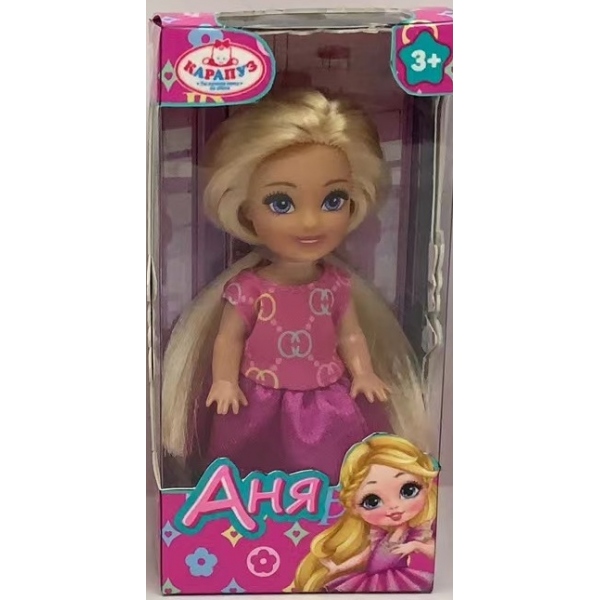 Кукла Аня 12 см. Карапуз ANNA-FW3-BB