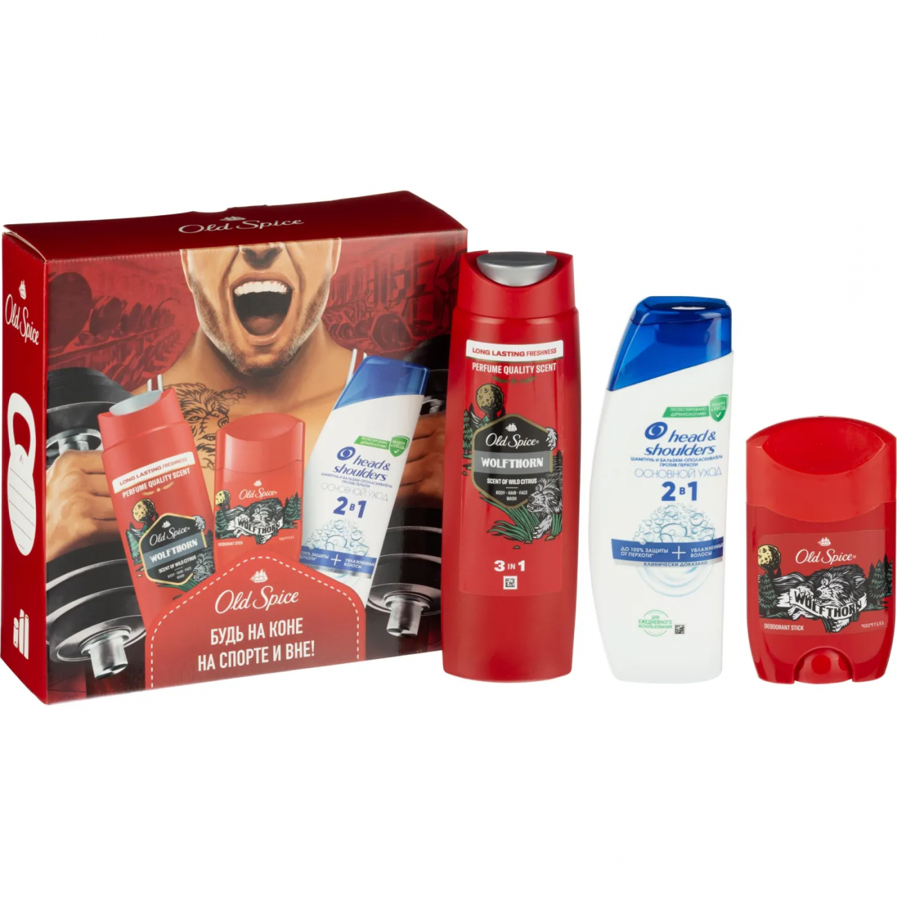 Подарочный набор Old Spice ТвДезод50+Гельд/д+шмп250+Шмп и блз 2в1 ОснУх200 2367618