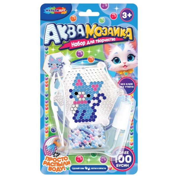 Аквамозаика "Кошка" MultiArt AQUABLIST-124275