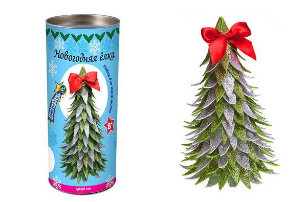 Кинусайга "Елка" 20 см, набор для творчества (в асс) Волшебная мастерская ШФ-04