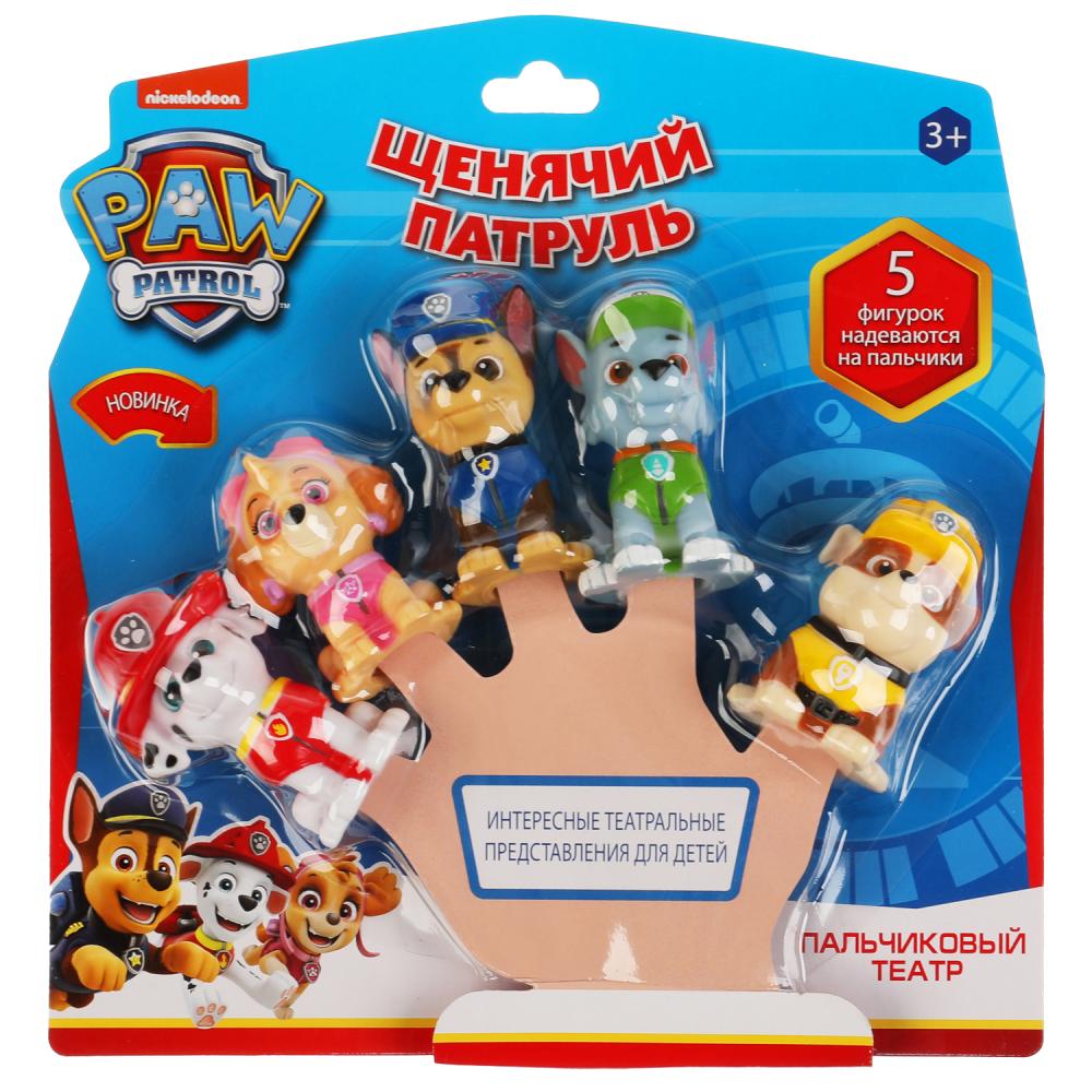 Игрушка для ванны Щенячий Патруль пальчиковый театр, 5 шт. Играем Вместе LXPT-DOGP