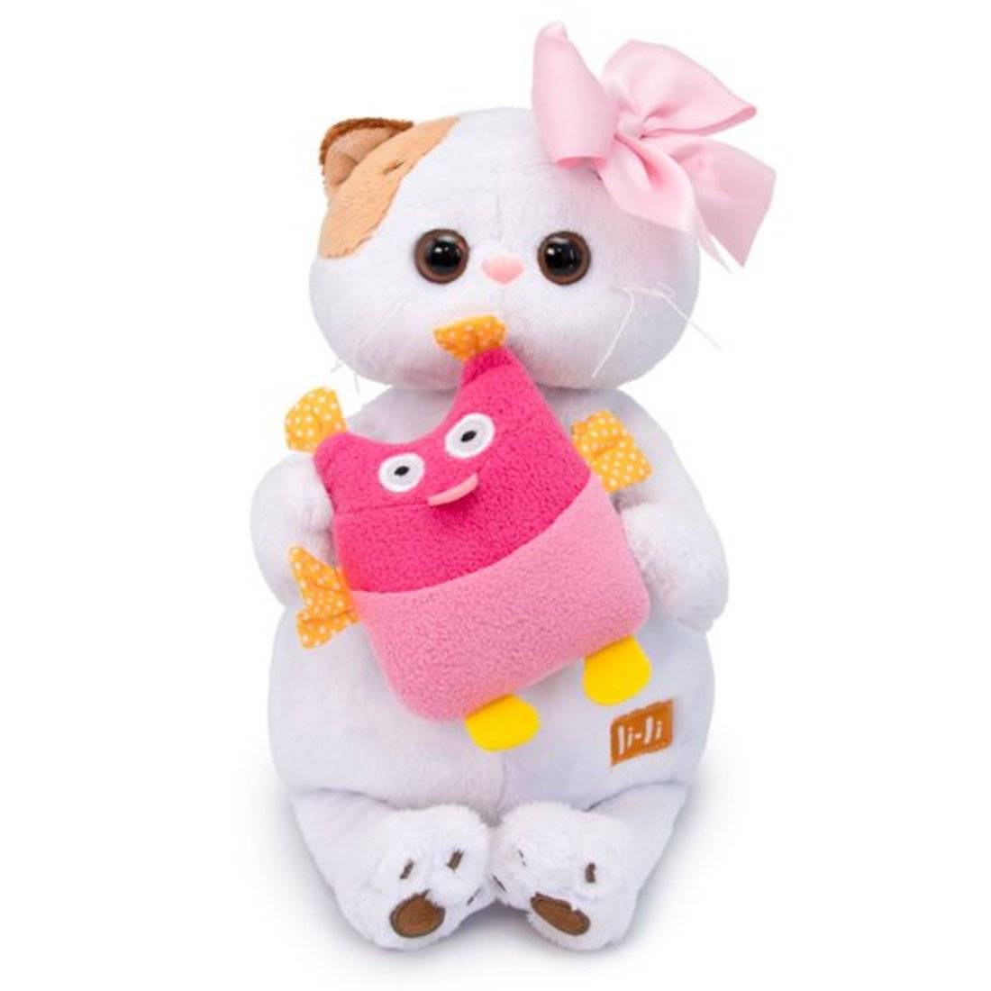 Игрушка ли ли кошка. Мягкая игрушка Basik&co кошка ли-ли в платье с совой 27 см. Мягкая игрушка Budi basa кошка ли-ли с розовым бантом 24 см.