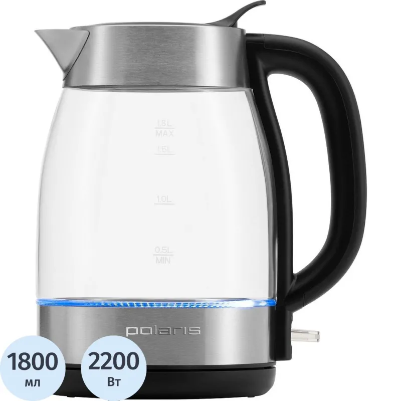 Чайник электрический Polaris PWK 1817CGL Water Way Pro, матовый 1620376