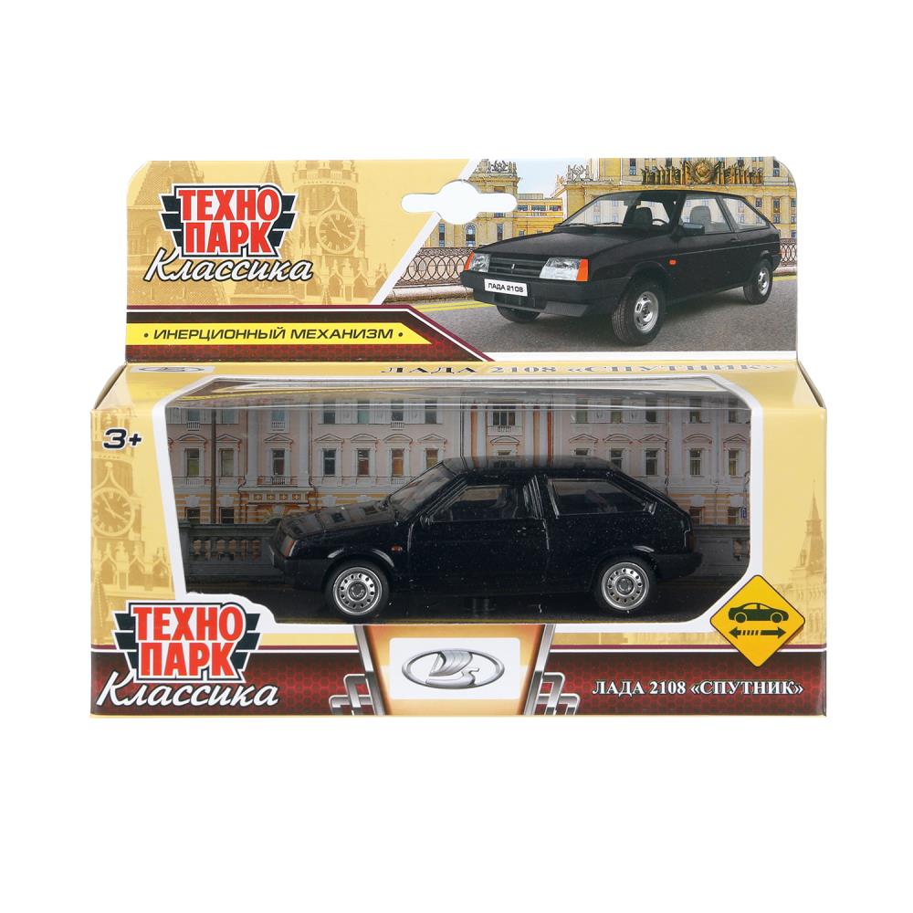 Машина металлическая Лада 2108, 10,5 см, черный, Технопарк 2108-11-BK