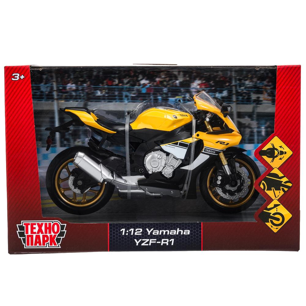 Модель металлическая Ямаха Yzf-R1 (yamaha) Мотоцикл, 17 см. Технопарк 68491A