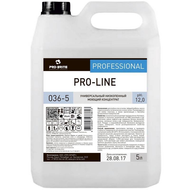 Универсальное моющее средство Pro-Brite Pro-line 5 л (концентрат) 036-5 913128