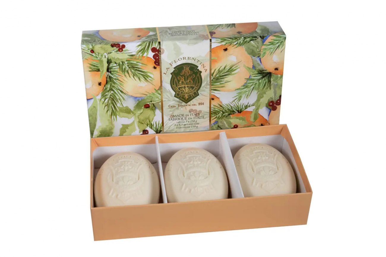 La Florentina Набор мыла Tuscany orange pine Рыжая Тосканская сосна 3х150 г 8003085708313
