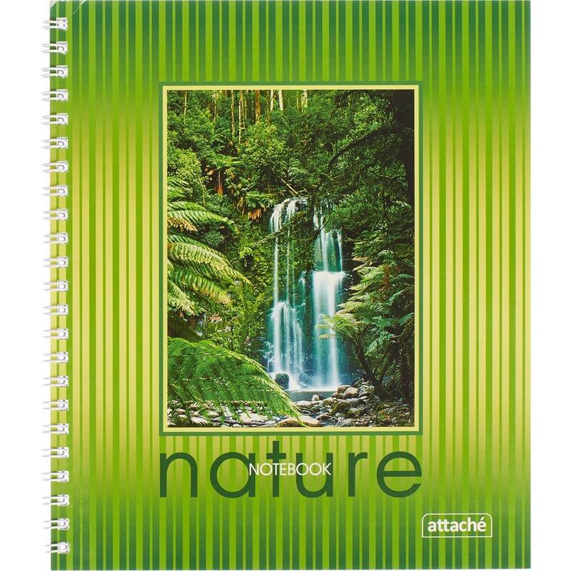 Тетрадь общая Attache А5 60 листов в клетку спираль 14406