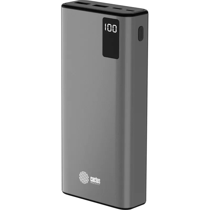 Внешний аккумулятор Cactus CS-PBFSFA-20000 20000mAh 4.5A 2xUSB-A/USB-C сер 2205872