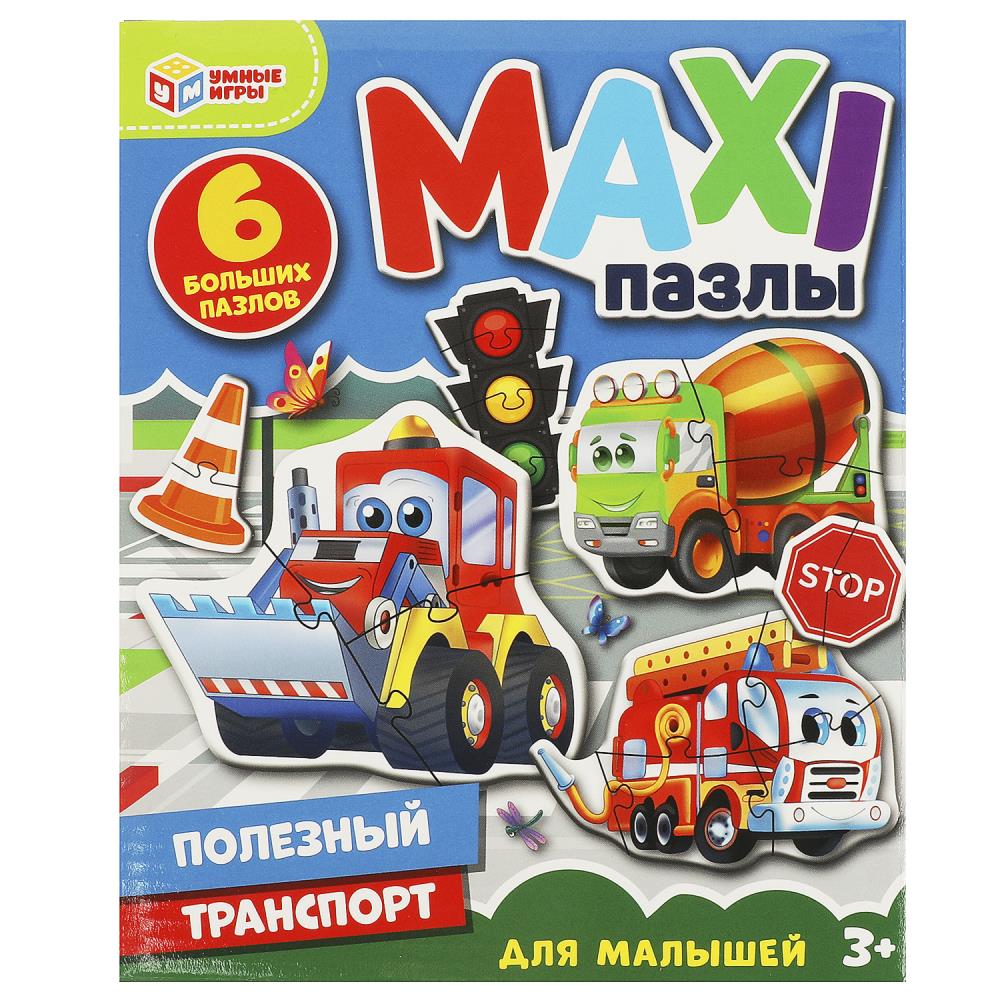 Макси-пазлы Полезный транспорт, 6 пазлов Умные игры 4660254410831