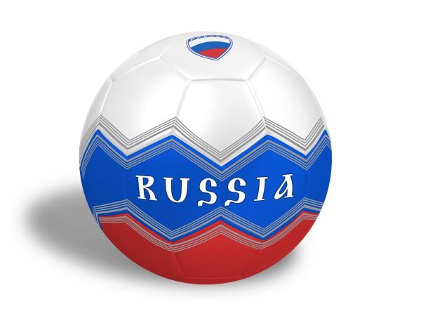 Мяч для футбола Россия, пвх 1 слой, 5 р. камера рез. маш.обр. SC-1PVC300-RUS-2