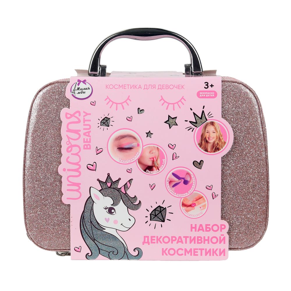Косметика для девочек: тени для век, лак для ногтей, кисти для макияжа Милая Леди 2311X0189-UNI-ML