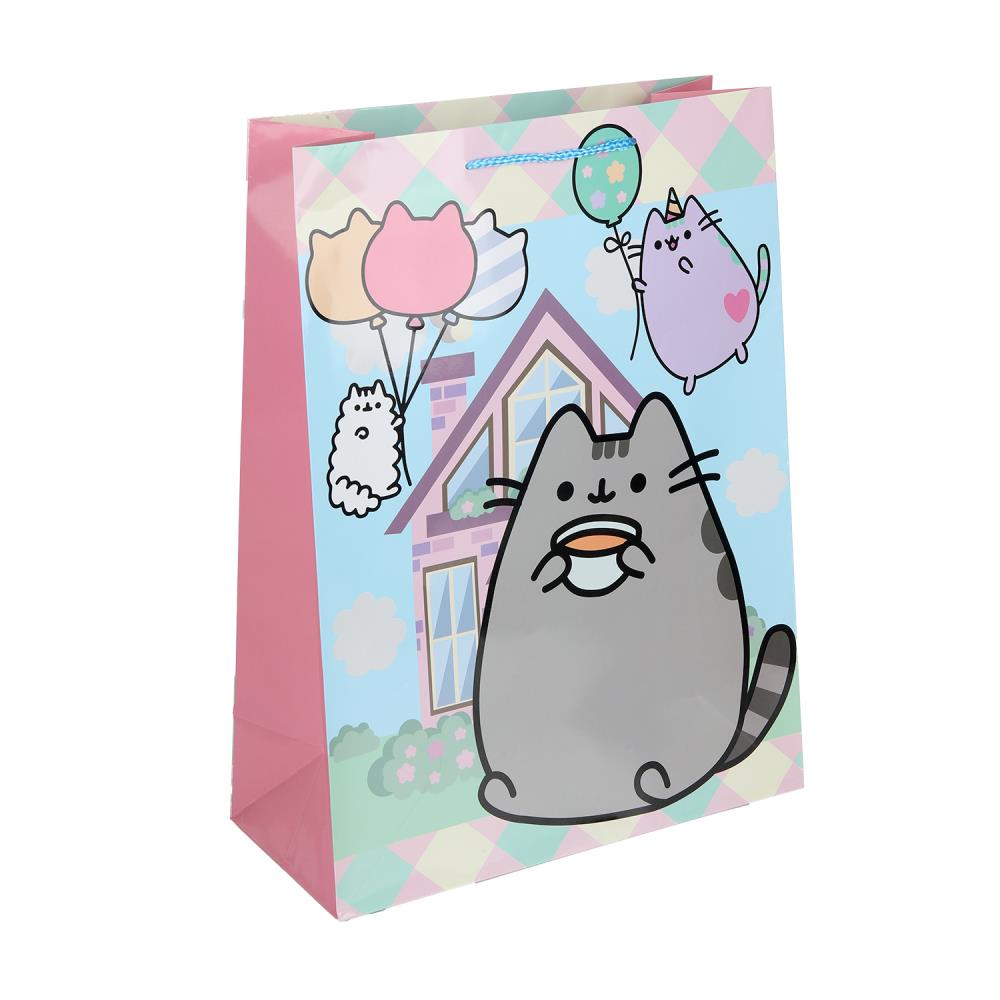 Пакет подарочный глянцевый XL, "Серый Кот", 140 гр/м Чудо праздник PXL-130570-PUSH