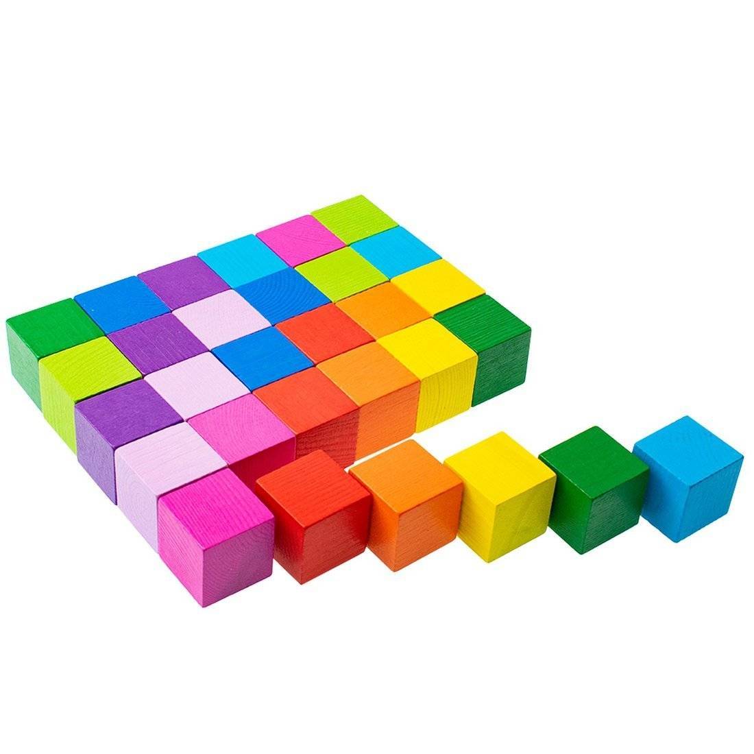Кубики Цветные 30 штук Томик 1-45