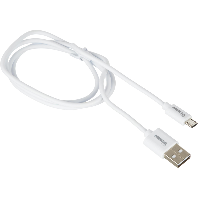 Кабель ProMega U152, 2,4A, 1м, USB - Micro-USB, TPE, белый ProMega jet 1639347