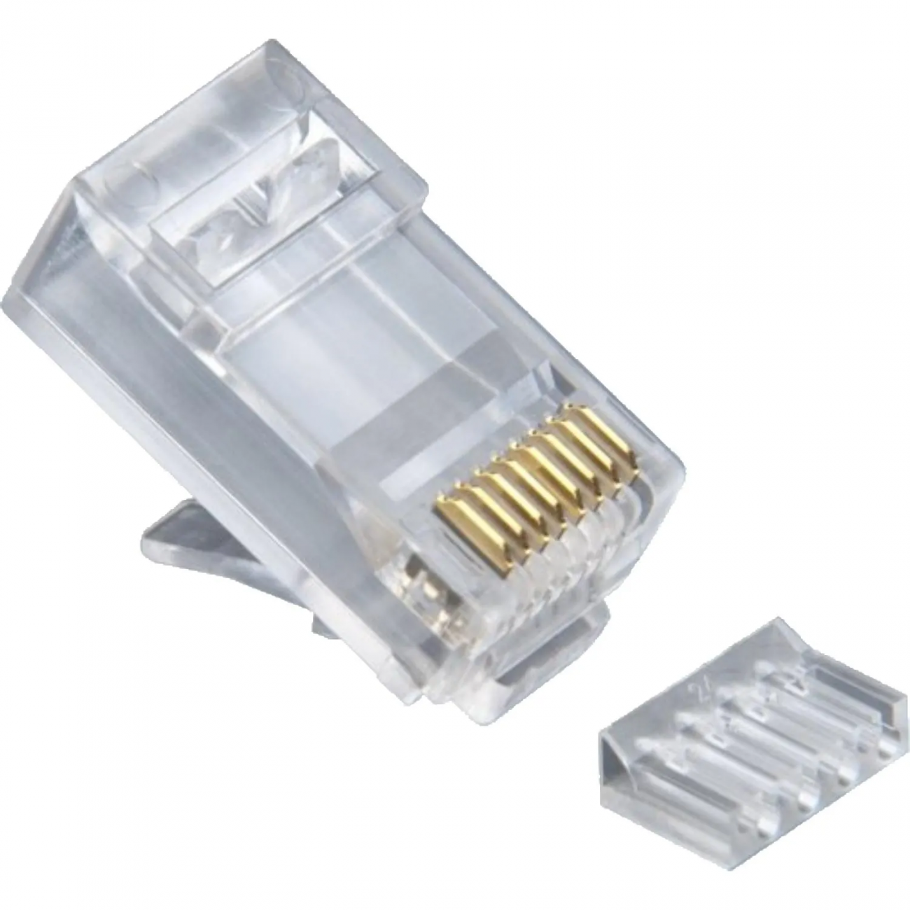 Вилка Cablexpert RJ-45(8P8C) PLUG5UP-INSERT кат5e со вс, 30мик,(100 шт.)пак 2288659