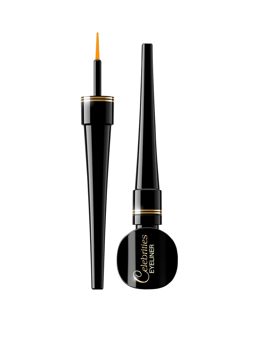 EVELINE Celebrities Eyeliner VINYL BLACK водостойкая подводка для глаз 5903416031048