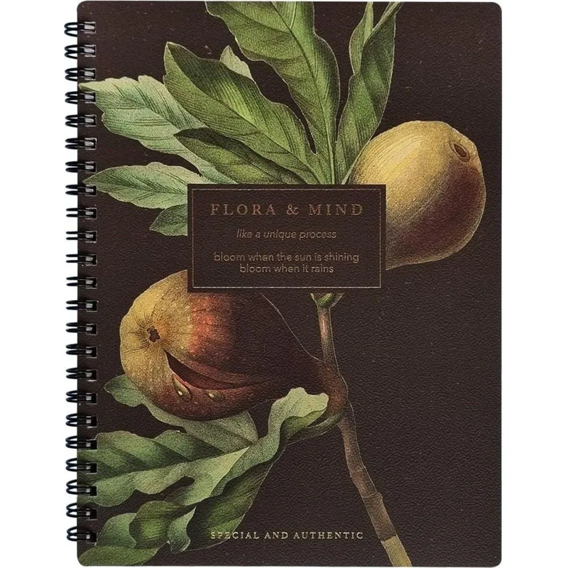 Тетрадь общая, BS, А5, 80л. клетка, спираль. Flora, инжир N4184 Be Smart 2054620