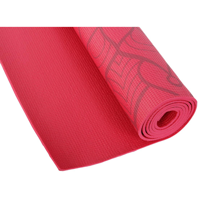 Коврик для фитнеса и йоги Larsen PVC красн с принтом р180х60х0,5см 361217 1594116