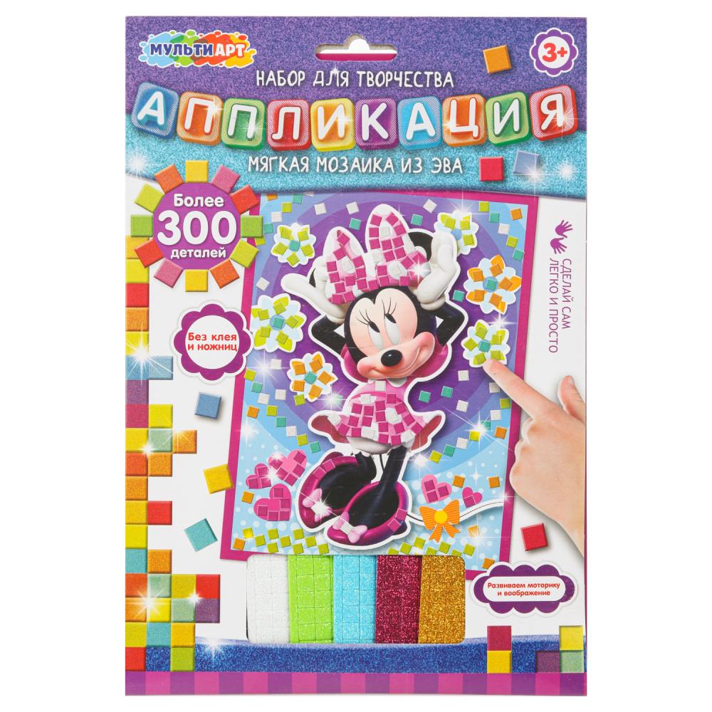 Аппликация мягкая мозаика из эва "Мышка" MultiArt EVAG-096352 (100)