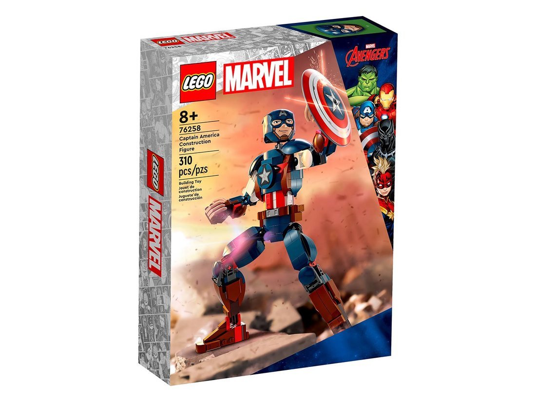 Конструктор LEGO Super Heroes Сборная фигурка Капитана Америки 76258