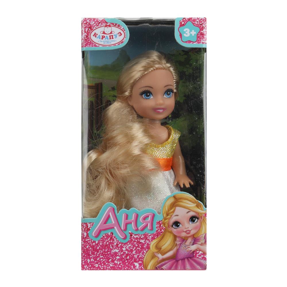 Кукла Аня 12 см. в платье Карапуз ANNA-BF17-BB